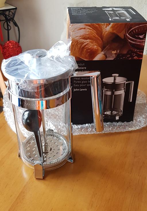 Buy & Sell West London Hillingdon - Photos for GLASS & STAINLESS STEEL CAFETIERE 1 LITRE