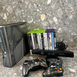 very good condition. 5Kinect games and 9 other games with manuals.