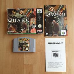Retro Nintendo 64 (N64) game. The cartridge, box and instructions are in good condition. The item has been stored in an airtight container for years. This item can be delivered via Evri. Delivery cost is £2.99. Asking price only. Happy to sell multiple games for one delivery cost of £2.99.
