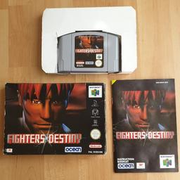 Retro Nintendo 64 (N64) game. The cartridge, box and instructions are in good condition. The item has been stored in an airtight container for years. This item can be delivered via Evri. Delivery cost is £2.99. Asking price only. Happy to sell multiple games for one delivery cost of £2.99.