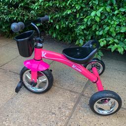 Pink Kiddo tricycle in great condition very well looked after. Currently selling on Amazon for £54.99. Collect only Caterham