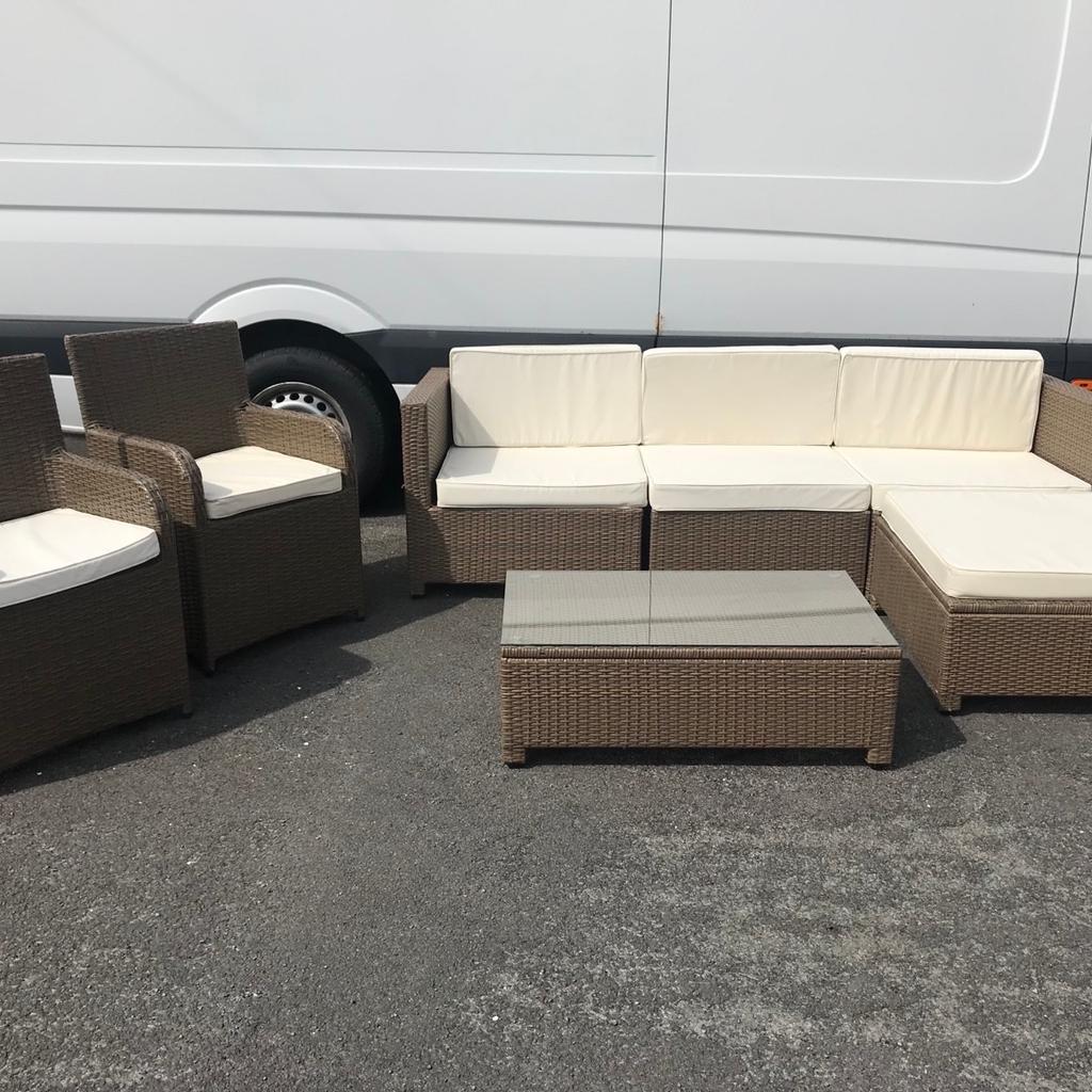 Rattan corner sofa and chairs in CV11 Nuneaton and Bedworth for £400.00