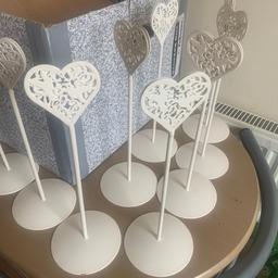11 table number holders for sale 
Bought for my wedding no longer needed