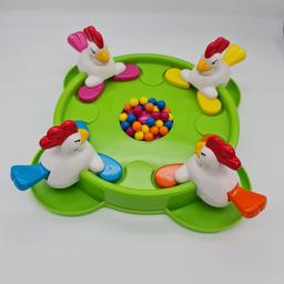 Was £3.50 now £3
Boots Chicken Feed game the object of the game is stop your Chicken collecting the balls. By pressing the tail the flippers flick the ball away.
2-4 players
Age 3+
In excellent condition.
Collection from Osgathorpe
Smoke free home