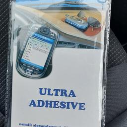 sits on dashboard holds phone or other stuff  ideal to use for using satnav on phone