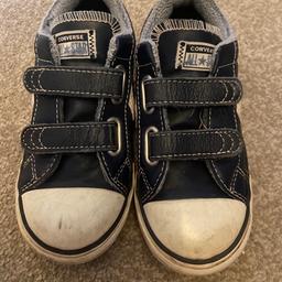 Navy converse - size 10 (younger boys) good condition. Collection only!