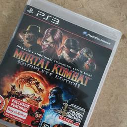 Biete hier die seltene Komplete Edition von Mortal Kombat für die PS3 an.
Das Spiel ist vollständig sogar der Lollipop Flyer liegt noch bei.
Abholung und Versand möglich