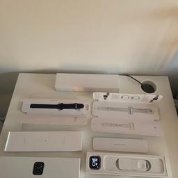 Apple Watch Series 6 44mm cellular
Silver with white band
Immaculate condition no scratches
GPS/cellular
Comes with spare black strap