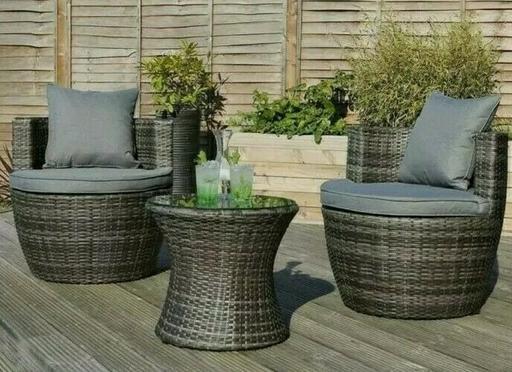 Buy & Sell Central London Tower Hill - Central London - Photos for 3 Piece Rattan Patio Garden Furniture Set