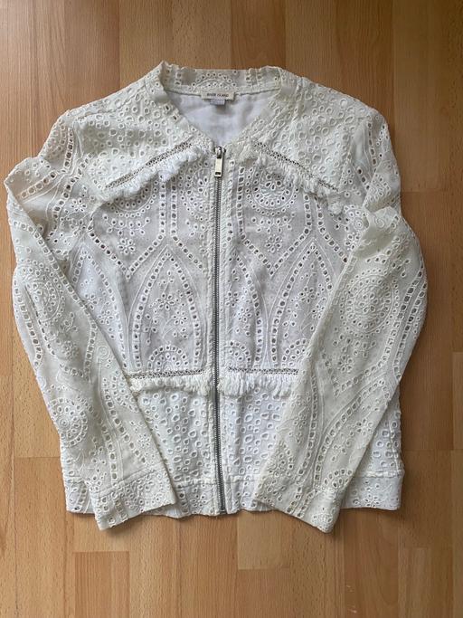 Buy & Sell Hertfordshire Broxbourne - Photos for Girls Cream Zipped Mesh Top/Light Jacket