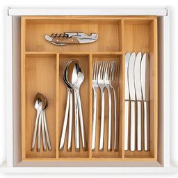 BRAND NEW ONLY £10!!!
Bamboo Cutlery Tray - Lots of Space for Silverware, Utensils and Cutlery, Compatible with IKEA Maximera Drawer, Cutlery Organiser - Medium (27 x 30 x 5 cm)
