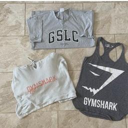 Gymshark bundle


Crop soft light knit Hoodie top size Small.


Gymshark lifting club T-shirt (oversized fit)


Gymshark grey vest


All in very good condition