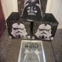 star wars picture and 3 storage boxes
good condition
can deliver locally if needed
only £5 for all of them
07842-207242 please text if I don't answer as I drive alot
thanks for looking