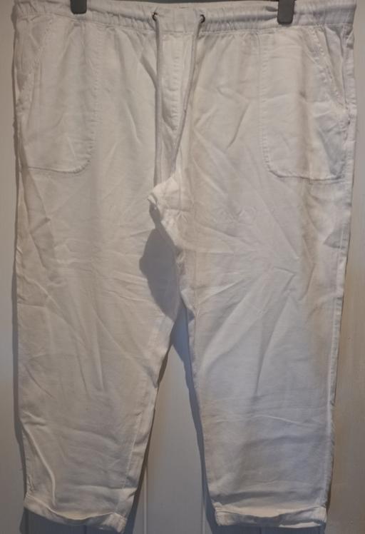 Buy & Sell Pembrokeshire - Wales Clarbeston Road - Pembrokeshire - Photos for Ladies White Linen Trousers - Size 20 UK 