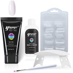 BRAND NEW ONLY £15!!!
Poly Nail Gel Kit Poly Nail Extension Gel kit Polygel Nail Kit with Slip Solution Beginner Kit DIY Salon and Home（30ml White Polygel with White Nail Lamp）