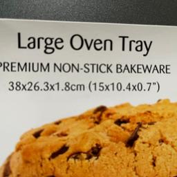 Large Oven Tray
PREMIUM NON-STICK BAKEWARE
38x26.3x1.8cm (15x10.4x0.7")
Brand new never been used