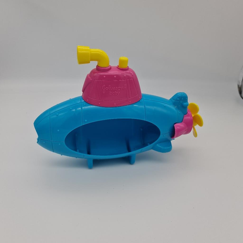 was 50p now 30p
Johnson and Johnson submarine. Squirts water, proprella turns. Put a bottle inside and make bathtime fun.
Fits normal Johnson baby products bottles.
In good condition
Collection from Osgathorpe
Smoke free home