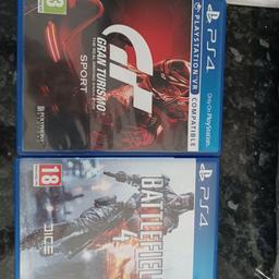 like new. collection only please asking for
Battlefield 5.00
Gran Turismo 9.00. brill condition.