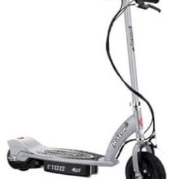 Razor E100 Electric Scooter

speeds up to 10mph and able to run for up to 40 minutes.

Maximum user weight 54kg = 8.5 stone

In full working order and comes with charger

Great fun for children

Bought for £199, selling for £65

Collection only. Rainham / Elm Park