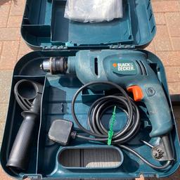 Black & Decker Electric Drill with Hammer Function
Used but in an excellent  working condition
Comes with original case and operating instructions 

Collect from B26 Sheldon