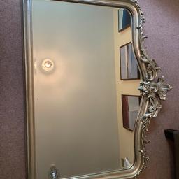 This gorgeous Laura Ashley ‘Patricia Champagne Over Mantle’ Mirror is in as good as new condition (cost us £400+ new) having only been hung once. Only selling as, due it being a heavy mirror, we no longer have a secure wall to hang it from.
Measures w49 ins x h39 ins.
Collection only (note from Ash nr Sandwich not Dover as shown on location map).