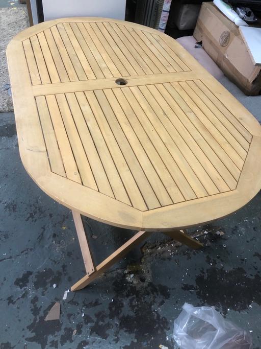 Buy & Sell West Midlands Coventry - Photos for Oval 6 Seater Garden Table - Light Wood