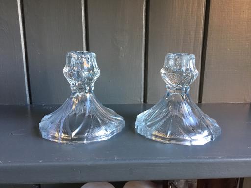 Buy & Sell Suffolk East Suffolk - Photos for Vintage Blue Glass Candle Holders