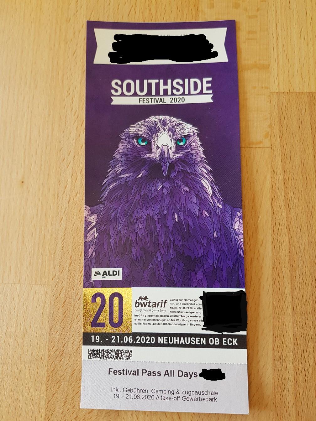 Southside Festival Ticket 2022 Pass all day in 78315 Radolfzell am