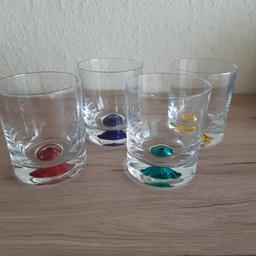 4 verschiedene Whisky Gläser 10 cm hoch,in gutem Zustand. Privatverkauf zuzüglich Versand
Preis je Glas 2 €