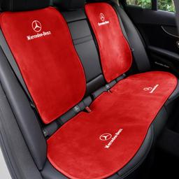 As shown in image. Red Mercedes Benz Branded Cushions.