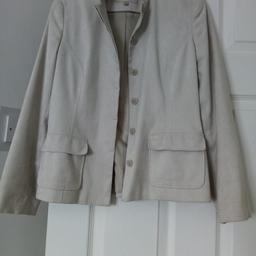 Suede effect jacket with 2 front pockets, size 6 from Next, very good condition. Collection from WV10 0NZ.