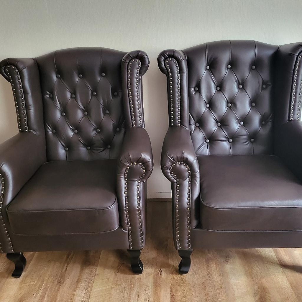 leather wingback chairs in DY3 Dudley for £180.00 for sale Shpock