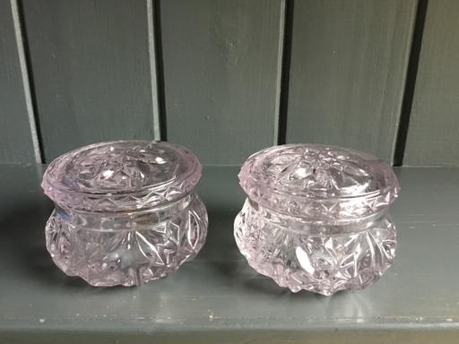 Buy & Sell Suffolk East Suffolk - Photos for Vintage Glass Pots x 2