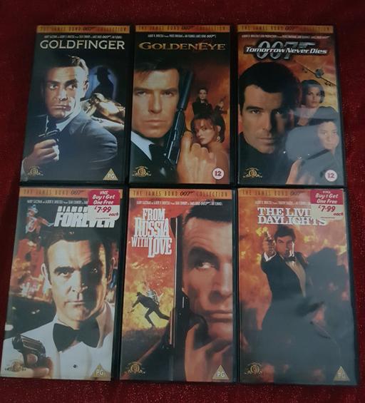 Buy & Sell Staffordshire Cannock Chase - Photos for James Bond Movies x 6 on VHS Tape