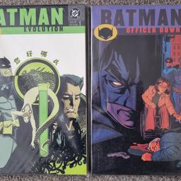 Batman Evolution and Officer Down Graphic Novels.