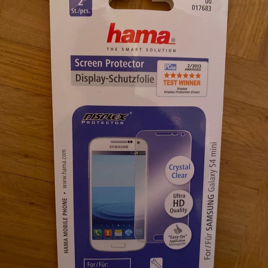 Display Schutzfolie für Samsung Galaxy S4mini.
2Stk, original verpackt

Versand gegen Aufpreis