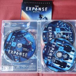 DVD THE EXPANSE Staffel 1 - 3 DVDs
Sci-Fi-Serie - ein Muss für jeden Fan
neuwertig - nur 1 x angeschaut
Abholung, Versand gegen Portoersatz oder Übergabe in Wien möglich
keine Garantie, Rücknahme oder Gewährleistung da Privatverkauf