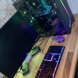 I am selling my gaming pc it can run games smoothly without a issue pc very fast it’s fully working it’s the pc keyboard and mouse the specs for the pc are
i5 3470 3.2ghz
ASUS GT710 2GB
8GB DDR3 RAM
1T storage 
120GB SSD
RGB Case With Glass Side Panel
Evo Labs Builder Silent E500ATX 500W PSU
Windows 10 Pro 64 bit
I want a quick sale just want it off my hands will accept offers 350 ono make me offers want quick sale would make a great pc as a present