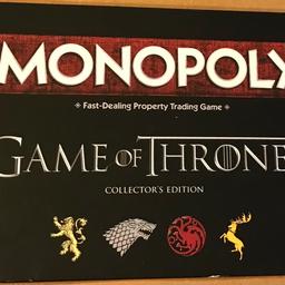 Monopoly: Game Of Thrones Collector's Edition. Hasbro 2017. Complete And VGC.