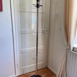 Floor Standing Hat Coat Scarf Stand Hanger Metal Stand Hall Office Rack Vintage - in good condition shows signs of previous use and wear been used vintage item. Strong item. 165cm tall and base is 31cm. Collection only from B75 7QP