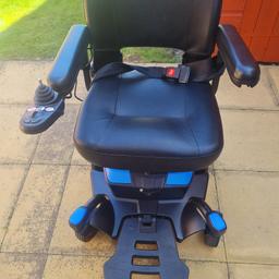 pride go mobility wheelchair. works fine and will be shown working to new buyer. comes with charger, battery holds charge well. the ball is missing from the joystick but you can pick one up cheap from the Internet. May be able to deliver depending on distance.