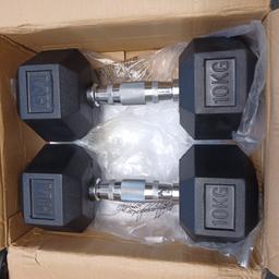 BRAND NEW & BOXED UP
2 x 10KG RUBBER HEX DUMBBELLS
£35 - NO OFFERS
MORE THAN 1 PAIR AVAILABLE 

CASH ON COLLECTION
NO COURIERS
COLLECTION IN WS5 POST CODE AREA