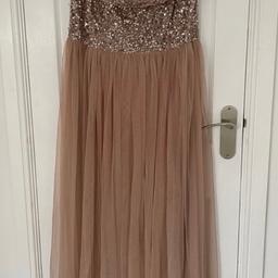 Ladies Maya dress
New with tags 
Bought from Asos but too late to return 
Still on sale for £90+
Size 12 tall
Blush colour 
Smoke & pet free home 
Welcome to view