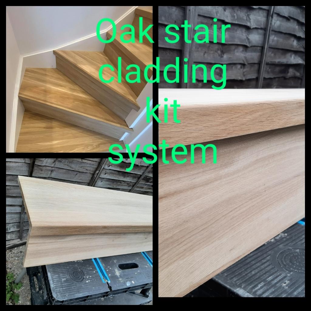 solid oak stair cladding kit system in NW10 Brent für gratis zum ...