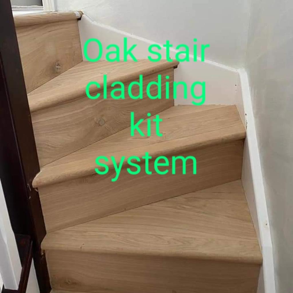 solid oak stair cladding kit system in NW10 Brent für gratis zum ...