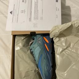 Yeezy boost Faded Azure sneakers size 7.5 uk 
Brand new still in box and receipt