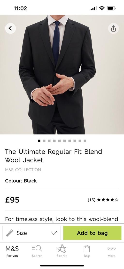 Buy & Sell Bedfordshire Bedford - Photos for Navy Blue M&S mens suit