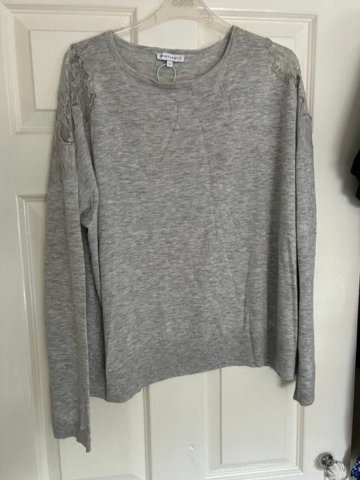 Buy & Sell West Midlands Dudley - Photos for Grey lace shoulder jumper