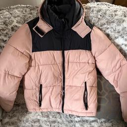 New look pink coat size 8 . Buyer to collect st Helen’s town centre area .