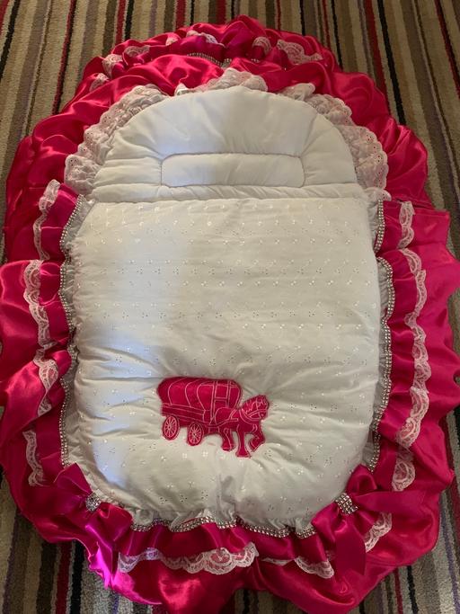 Buy & Sell Essex Brentwood - Photos for 💕💕Spanish baby girls foot muff for pram 💕💕